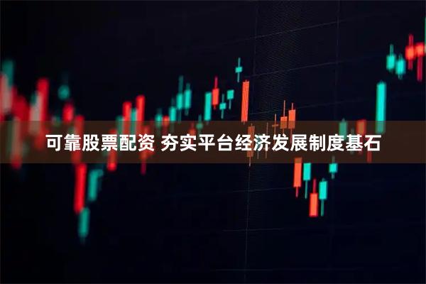 可靠股票配资 夯实平台经济发展制度基石